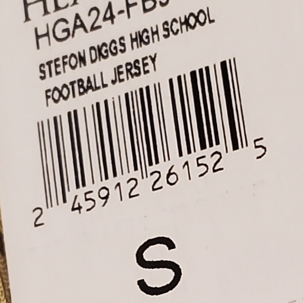 NWT Stefon Diggs Headgear Classics Highschool Throwback Jersey Size S NFL - Picture 6 of 6